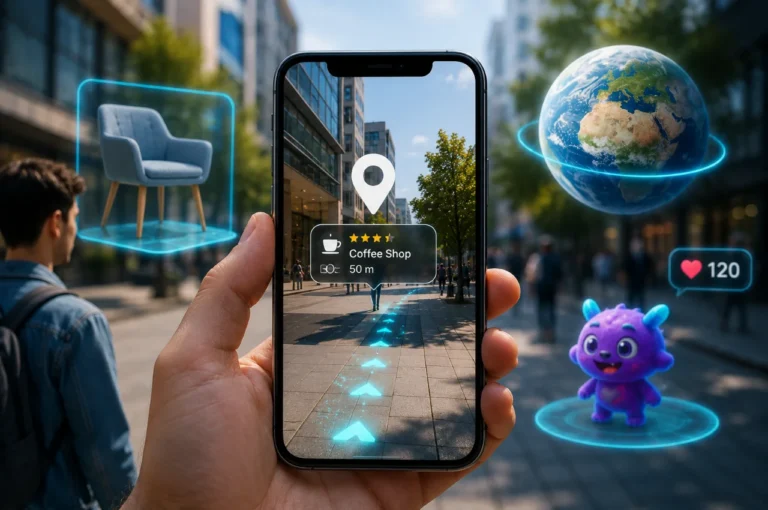 representing AR world in smartphone