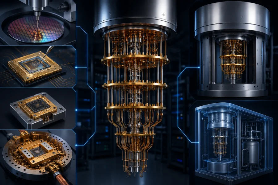 visual image of how is a Quantum Computer Built